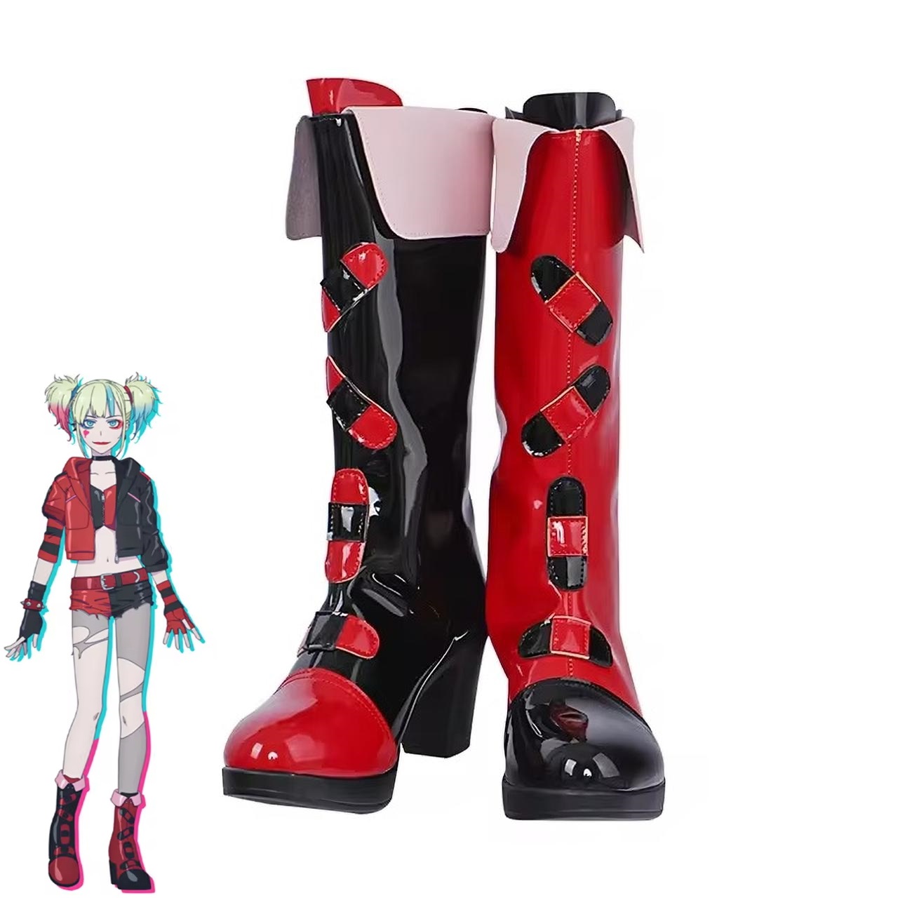 Women'S Harley Quinn Accessories - สำหรับฮาร์เลย์ควินน์คอสเพลย์ฮาโลวีนสไตล์จีนอะนิเมะสำหรับผู้หญิงอุปกรณ์ประกอบฉากเล่นเกม