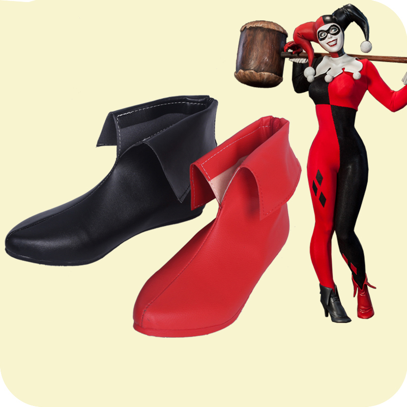 Women'S Harley Quinn Accessories - Arkham Knight คอสเพลย์ Quinn รองเท้า Bad