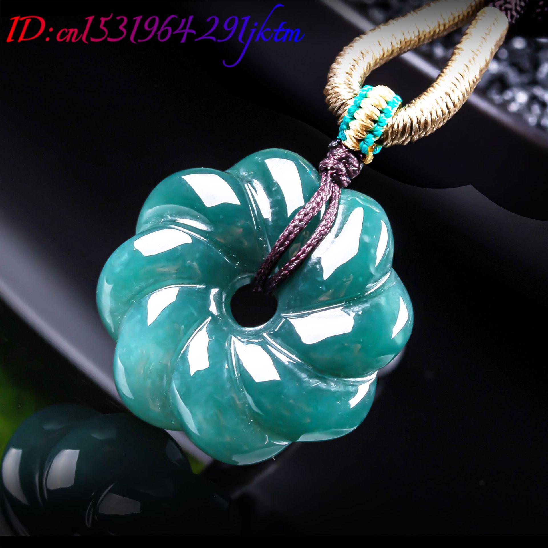 จี้สร้อยคอหยกพม่าแท้รูปดอกไม้  - Women Accessories Products บทวิจารณ์และราคา