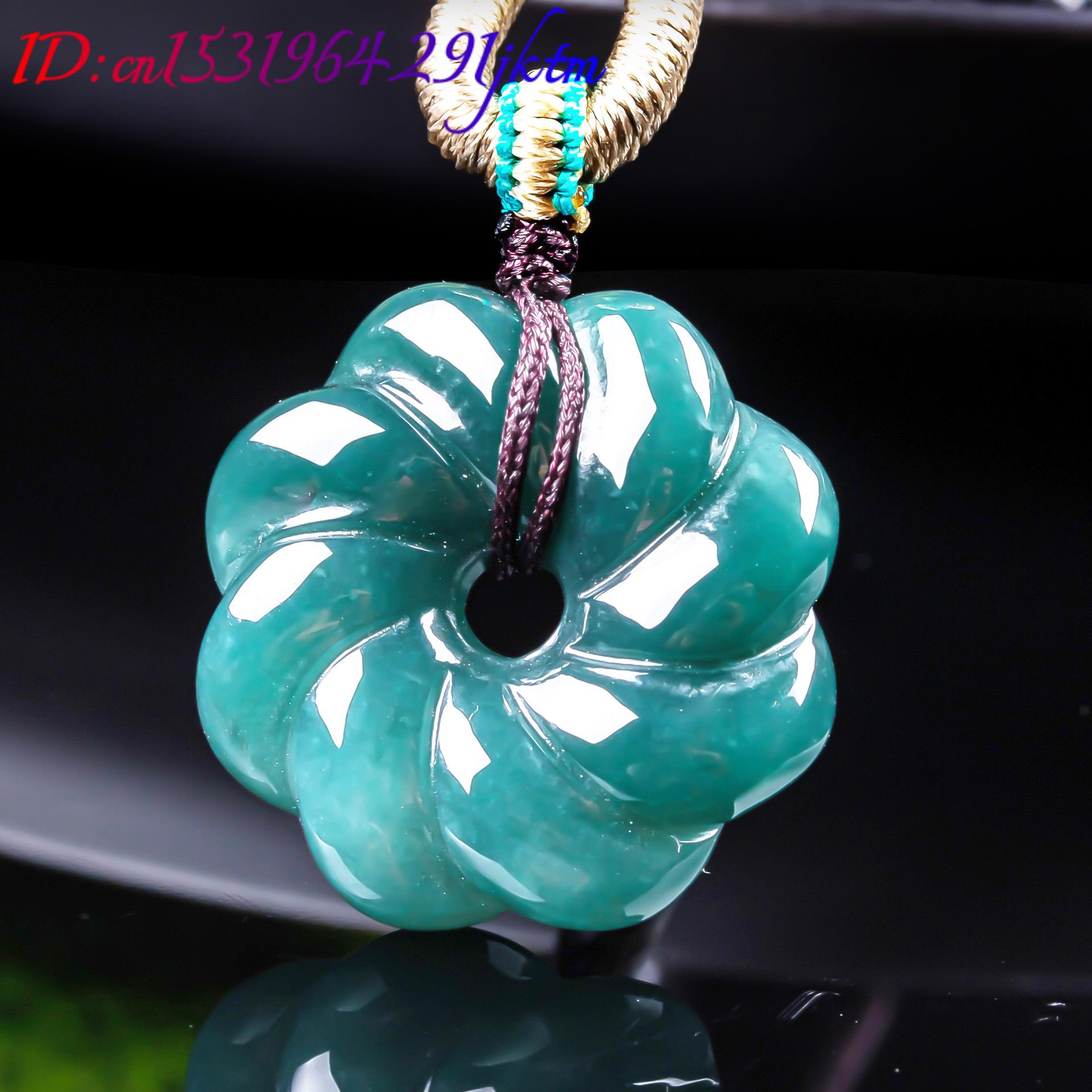 จี้สร้อยคอหยกพม่าแท้รูปดอกไม้  - Women Accessories Products บทวิจารณ์และราคา