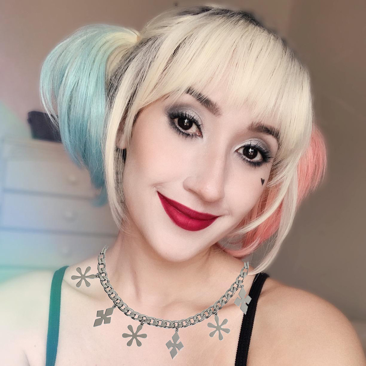 สร้อยคอสำหรับ Harley Quinn Cos - Women'S Harley Quinn Accessories บทวิจารณ์และราคา