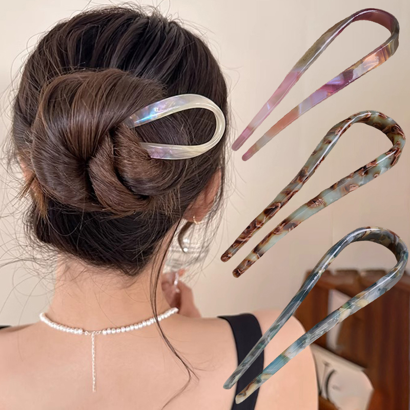กิ๊บติดผมรูปตัว U อะซิเตทอะคริ - Women Accessories On Sale บทวิจารณ์และราคา