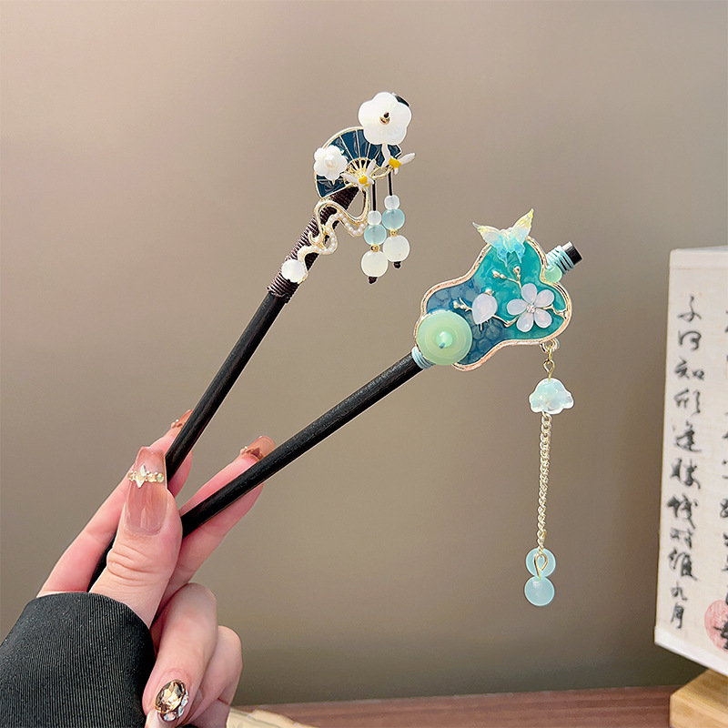 กิ๊บติดผมพู่ห้อยแบบคลาสสิก สีด - Women'S Formal Accessories บทวิจารณ์และราคา