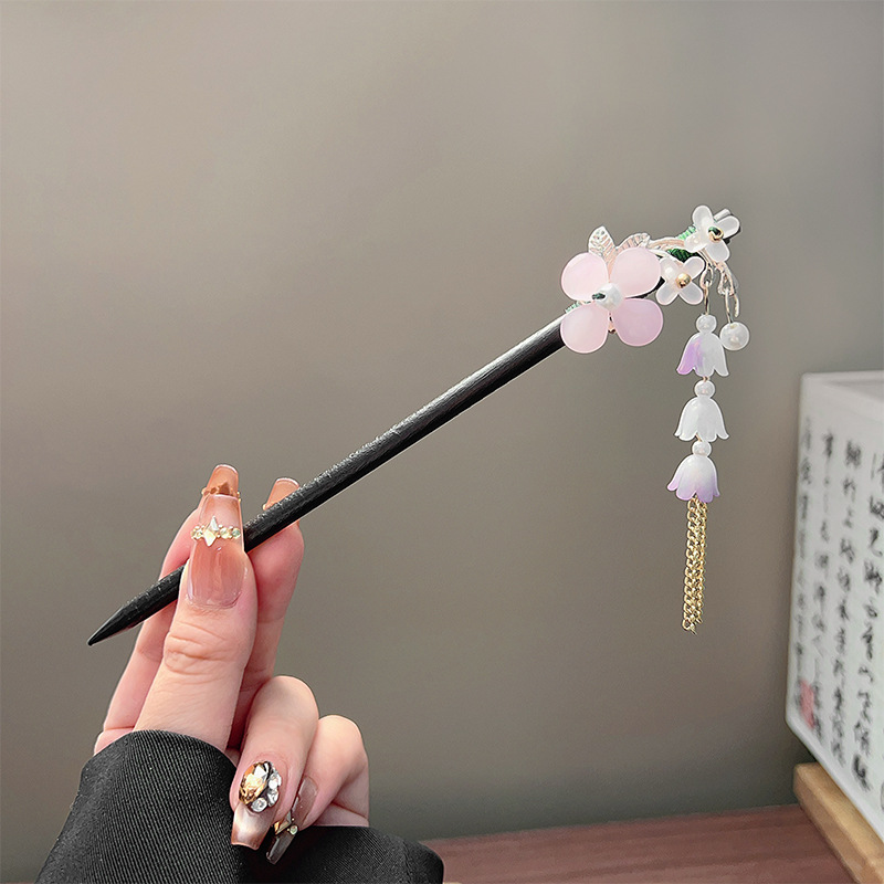 กิ๊บติดผมพู่ห้อยแบบคลาสสิก สีด - Women'S Formal Accessories บทวิจารณ์และราคา