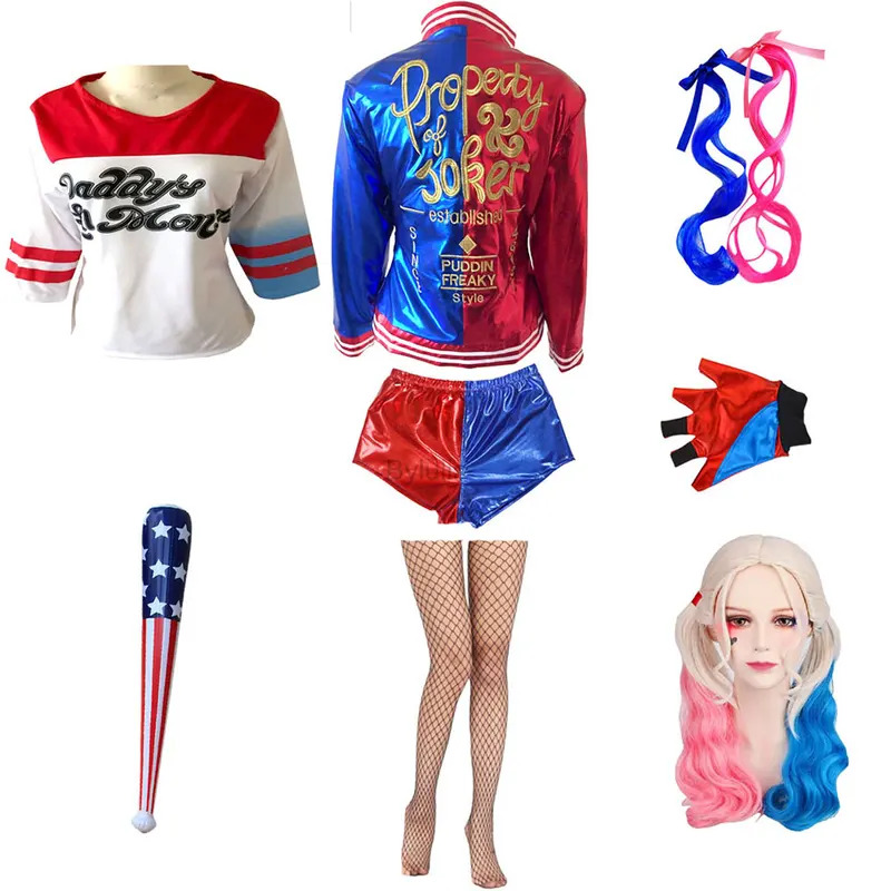 อะนิเมะคอสเพลย์ผู้หญิง Quinn เ - Women'S Harley Quinn Accessories บทวิจารณ์และราคา